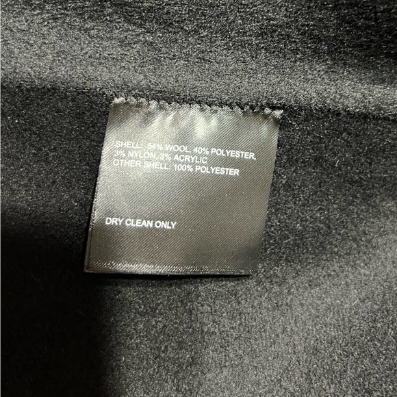 Tahari Liza Fringe Double-Face Soft Wool Wrap Coat - Picture 3 of 3